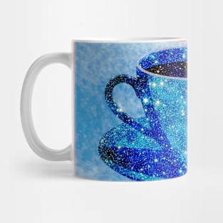 Stars in my tea - blue (bg) Mug